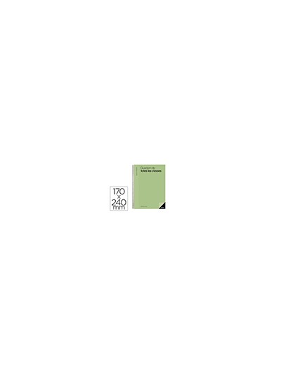 Cuaderno de todas las clases profesorado addittio 256 paginas dia pagina color verde 170x240 mm catalan