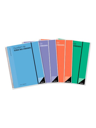 Cuaderno de todas las clases profesorado addittio 256 paginas dia pagina color verde 170x240 mm catalan