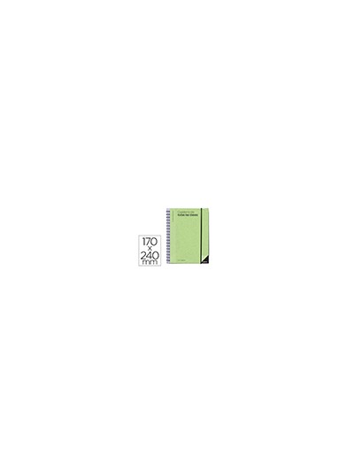 Cuaderno de todas las clases profesorado addittio 256 paginas dia pagina color verde 170x240 mm