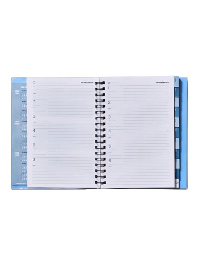 Cuaderno de todas las clases profesorado addittio 256 paginas dia pagina color verde 170x240 mm