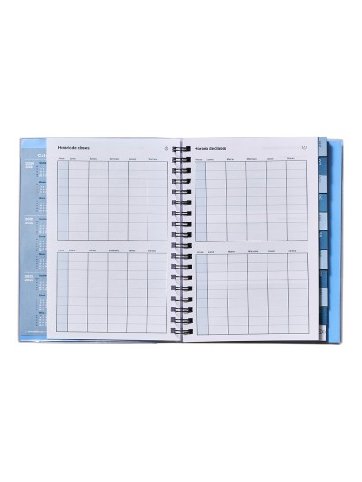 Cuaderno de todas las clases profesorado addittio 256 paginas dia pagina color verde 170x240 mm