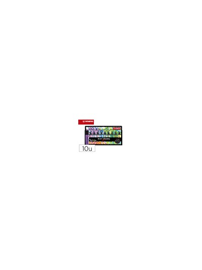 Rotulador stabilo boss fluorescente 70 arty line colores frios estuche carton de 10 unidades colores