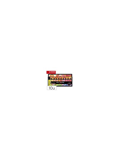 Rotulador stabilo boss fluorescente 70 arty line colores calidos estuche carton de 10 unidades colores