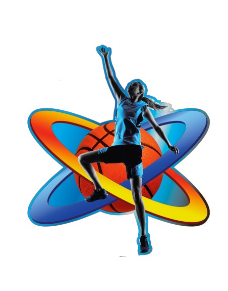 25/26 APLIQUE MADERA BALONCESTO FEMENINO 8 CM