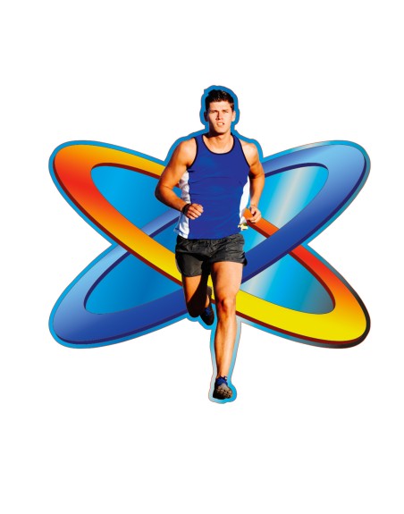 25/26 APLIQUE MADERA ATLETISMO MASCULINO 8 CM
