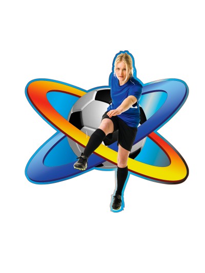 25/26 APLIQUE MADERA FUTBOL  FEMENINO  8 CM