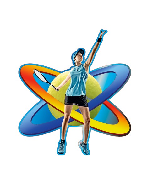 25/26 APLIQUE MADERA TENIS FEMENINO 8 CM