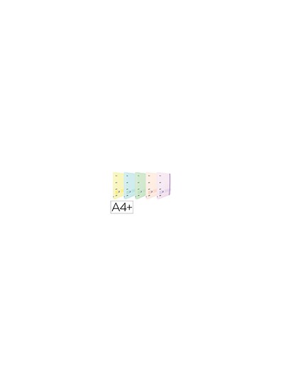Carpeta con recambio oxford europeanbinder live&go din a4+polyfoam 4 anillas 35 mm cuadro 5 mm colores pastel