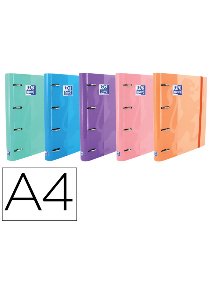 Carpeta con recambio oxford europeanbinder classic 4 anillas 35 mm cuadro 5 mm din a4 tapa extradura con Carpeta con recambio oxford europeanbinder classic 4 anillas 35 mm cuadro 5 mm din a4 tapa extradura con