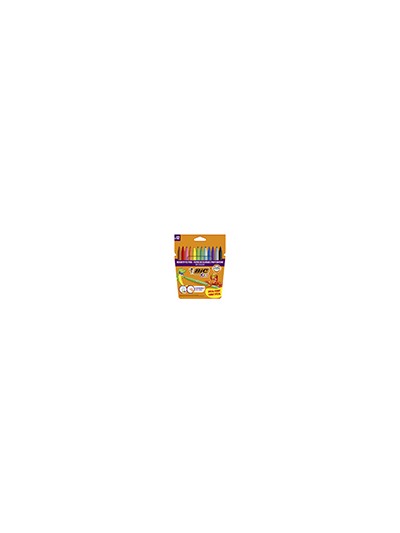 Rotulador bic kids couleur estuche de 12 formato especialcolores surtidos tinta base de agua lavable