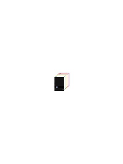 Cuaderno espiral oxford europeanbook 5 tapa plastico din a4+ 120 hojas cuadro 5 mm color negro