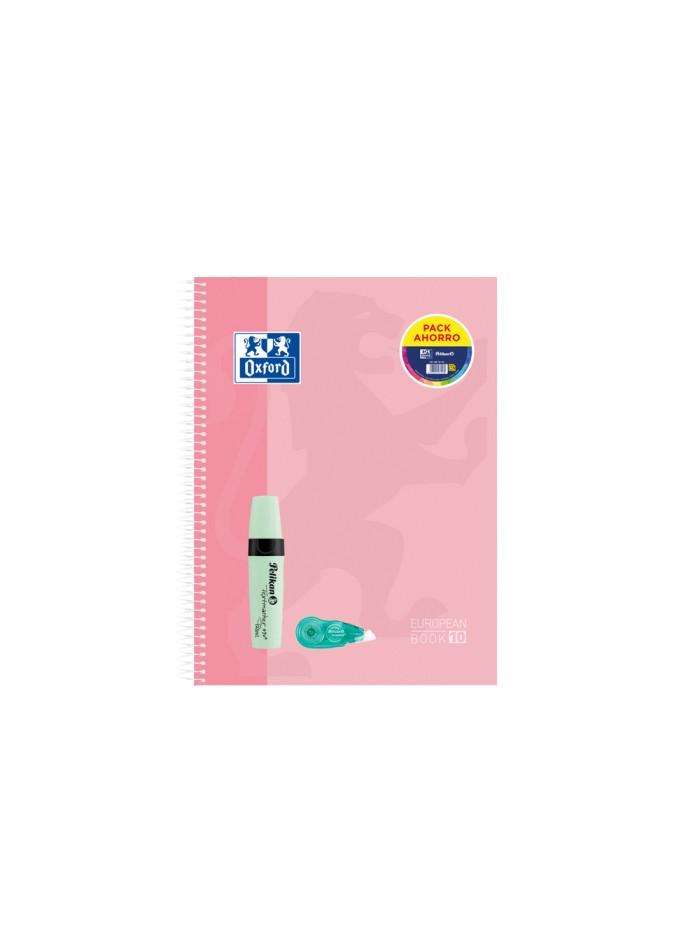 Cuaderno espiral oxford ebook 10 tapa extradura din a4+ 120h cuadro 5 mm + pack fancy roller + pack rotuladores Cuaderno espiral oxford ebook 10 tapa extradura din a4+ 120h cuadro 5 mm + pack fancy roller + pack rotuladores