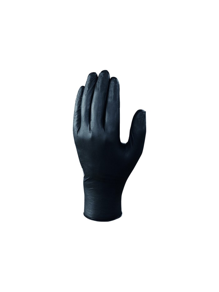 Guantes de nitrilo deltaplus quimico desechable no empolvado talla 6/7 color negro caja de 100 unidades Guantes de nitrilo deltaplus quimico desechable no empolvado talla 6/7 color negro caja de 100 unidades