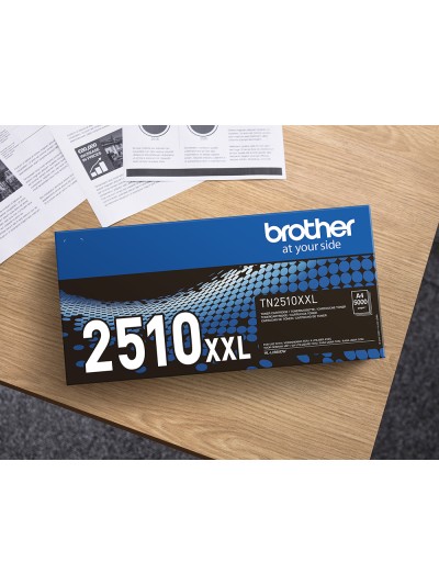 Toner brother tn2510xxl mfc-l2960dw / hl-l2865dw / mfc-l2980dw negro 5000 paginas