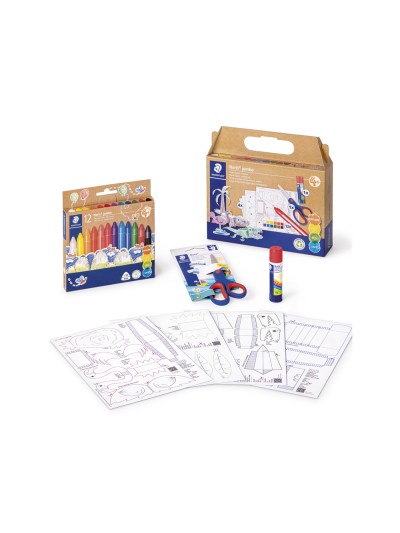 Set de dibujo staedtler noris jumbo mixto figuras de papel 18 piezas