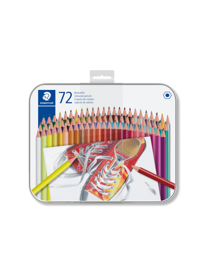 Lapices de colores staedtler caja metalica de 72 unidades colores surtidos Lapices de colores staedtler caja metalica de 72 unidades colores surtidos