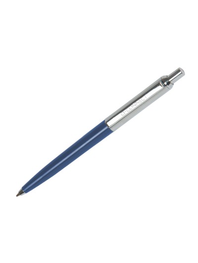 Boligrafo q-connect premium metalico retractil con clip color azul punta 1 mm