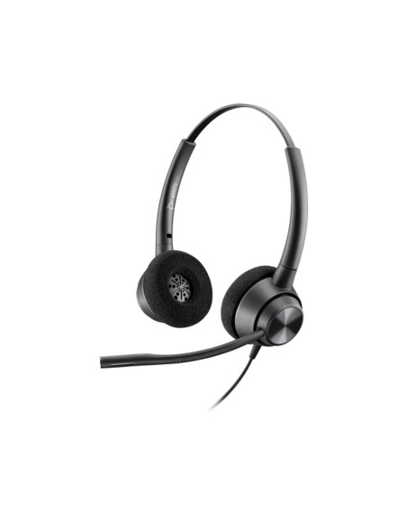 Auricular plantronics encore pro hw320 qd biaural tipo diadema con cable y microfono antiruido conexion usb