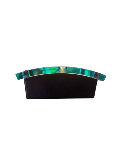 Soporte bloc de notas adhesivas quita y pon q-connect zigzag color negro con 1 bloc 76x76 mm