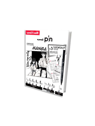 Set iniciacion rotuladores uniball pin manga starter n 1 blister de 8 unidades