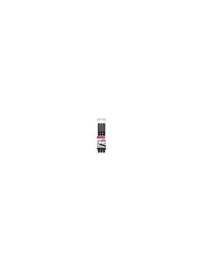 Rotulador uniball pin calibrado micrometrico color negro blister de 3 unidades