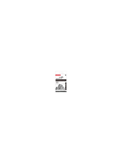 Rotulador uniball pin calibrado micrometrico clasico i color negro blister de 8 unidades