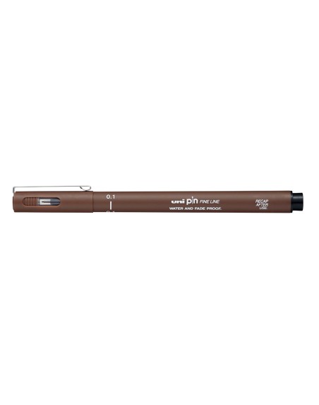 Rotulador uniball pin calibrado micrometrico 0,5 mm color sepia
