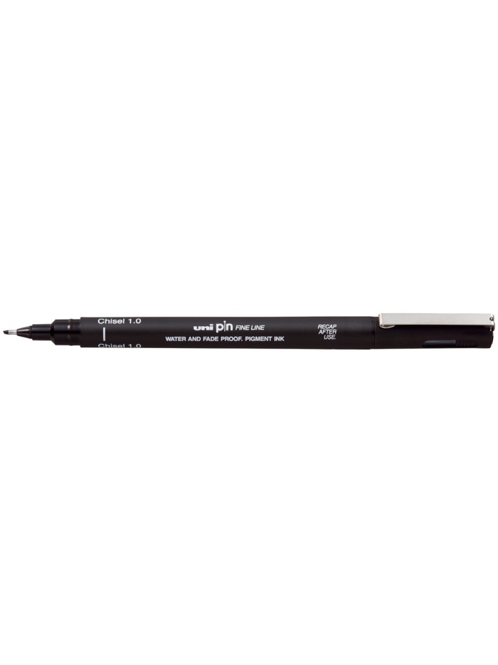Rotulador uniball pin calibrado punta biselada 1 mm color negro Rotulador uniball pin calibrado punta biselada 1 mm color negro