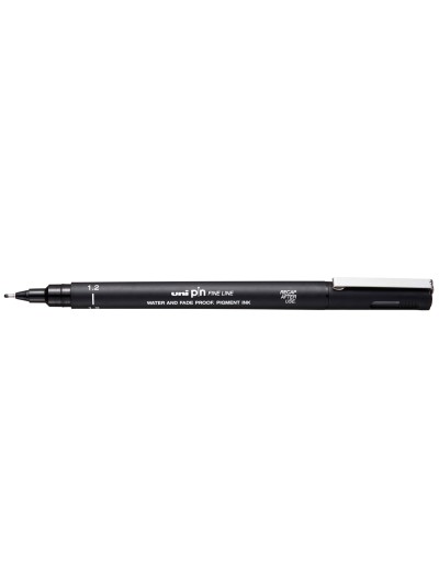 Rotulador uniball pin calibrado micrometrico 1,2 mm color negro