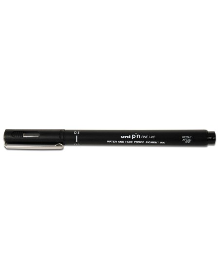 Rotulador uniball pin calibrado micrometrico 0,9 mm color negro