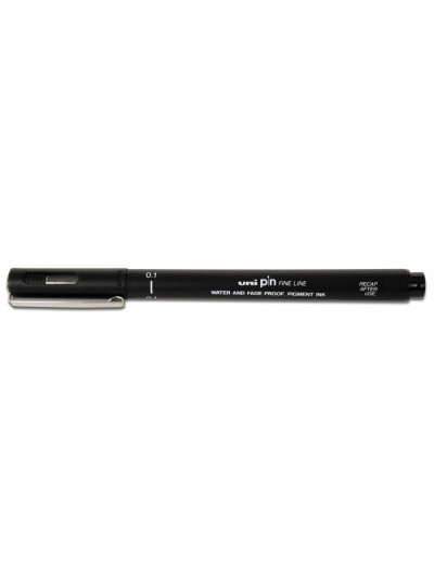 Rotulador uniball pin calibrado micrometrico 0,1 mm color negro