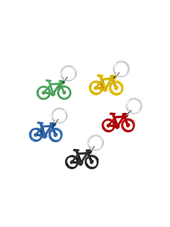 Llavero bicicleta acrilico reciclado pack de 5 unidades colores surtidos Llavero bicicleta acrilico reciclado pack de 5 unidades colores surtidos