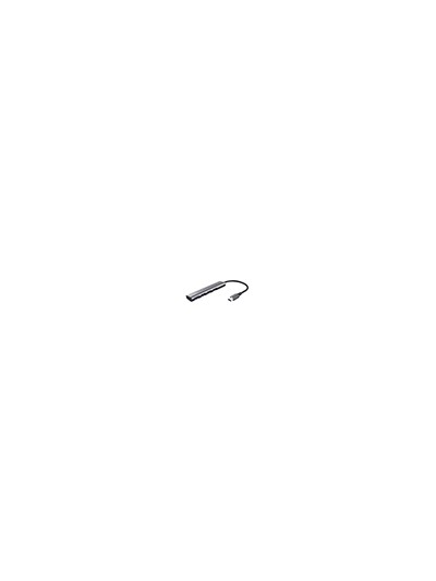 Hub trust halyx 4 puertos usb-a conexion usb-c color gris