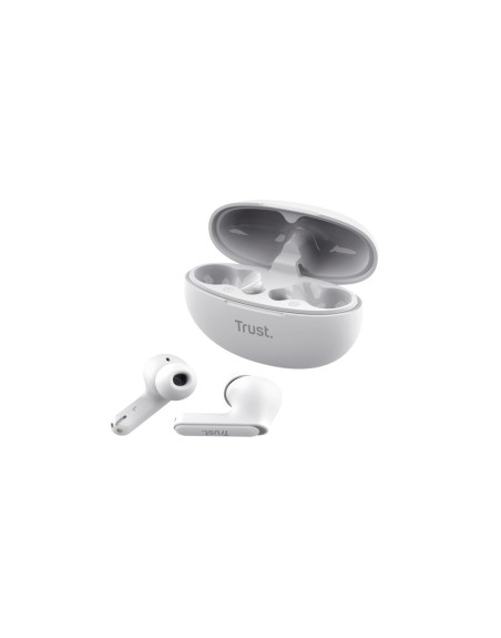 Auriculares trust yavi enc inalambrico bluetooth usb-c color blanco