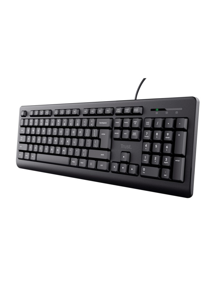 Teclado trust tk-150 usb 2.0 con cable longitud 180 cm color negro Teclado trust tk-150 usb 2.0 con cable longitud 180 cm color negro