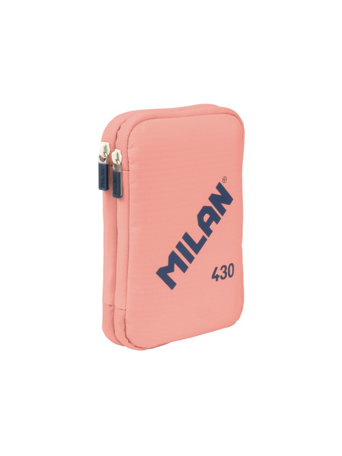 Plumier escolar milan 430 since 1918 doble con accesorios color rosa 195x50x130 mm Plumier escolar milan 430 since 1918 doble con accesorios color rosa 195x50x130 mm