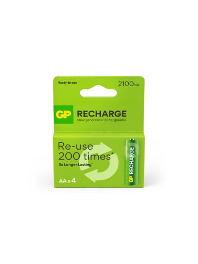 Pila gp recargable aa 2100 mah blister de 4 unidades