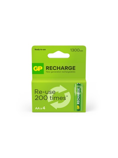 Pila gp recargable aa 1300 mah blister de 4 unidades