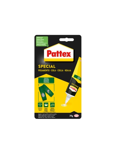 Pegamento pattex especial textil bote de 20 gr