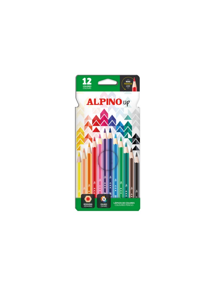 Lapices de colores alpino up mina premium caja de 12 unidades colores surtidos Lapices de colores alpino up mina premium caja de 12 unidades colores surtidos
