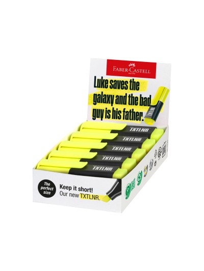 Rotulador faber castell neon txtlnr fluorescente amarillo