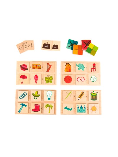 Juego didactico andreutoys atributos grandes y pequeños