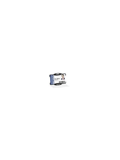 Identificador durable poliestireno rigido para 1 tarjeta vertical/horizontal 54x87 mm