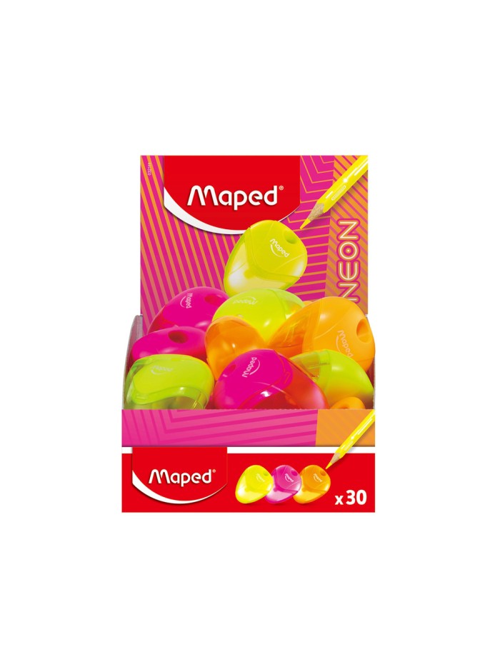 Sacapuntas maped plastico igloo 1 uso neon Sacapuntas maped plastico igloo 1 uso neon