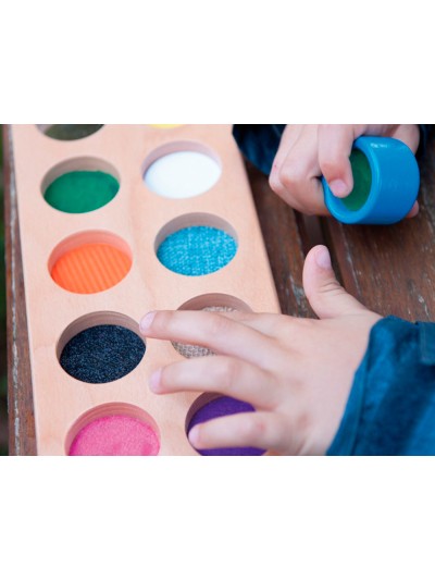 Juego didactico andreutoys cubos tactiles 10 texturas