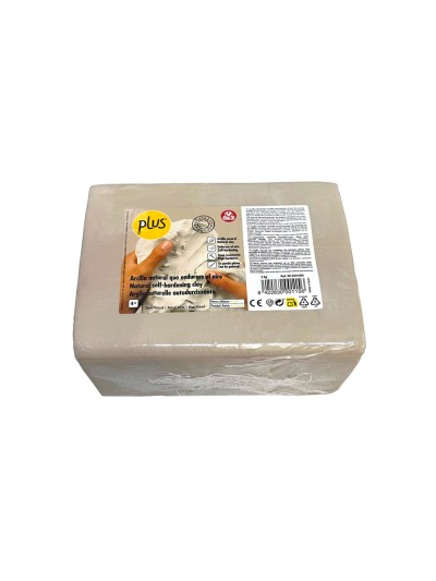 Pasta de modelar sio-2 plus color blanco natural paquete de 5 kg