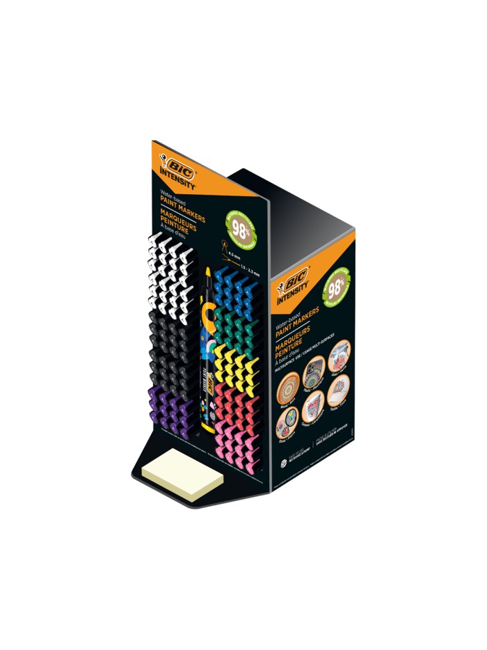 Rotulador bic intensity paint marker expositor de 120 unidades colores surtidos Rotulador bic intensity paint marker expositor de 120 unidades colores surtidos