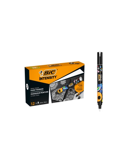 Rotulador bic intensity paint marker color blanco