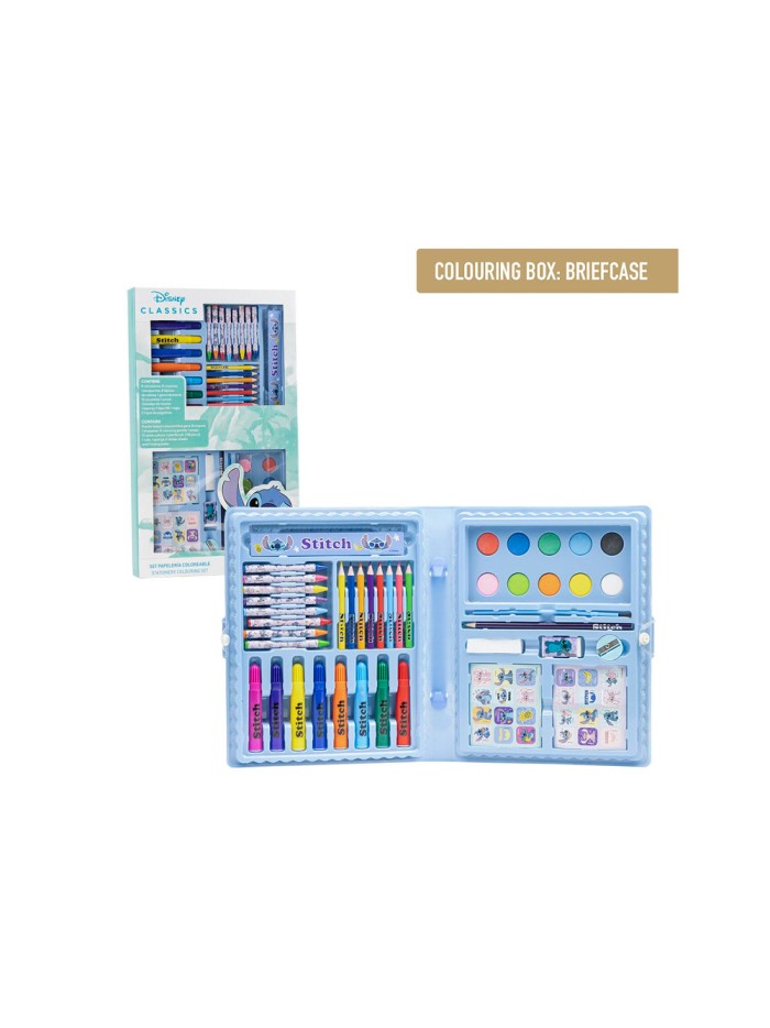 Set papeleria coloreable caja stitch Set papeleria coloreable caja stitch