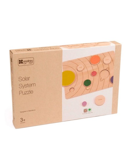 Juego didactico andreutoys sistema solar madera